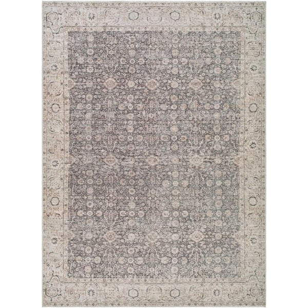 Livabliss Livabliss x Our PNW Home Spokane Charcoal/Tan 5 ft. x 7 ft. Traditional Indoor Area Rug