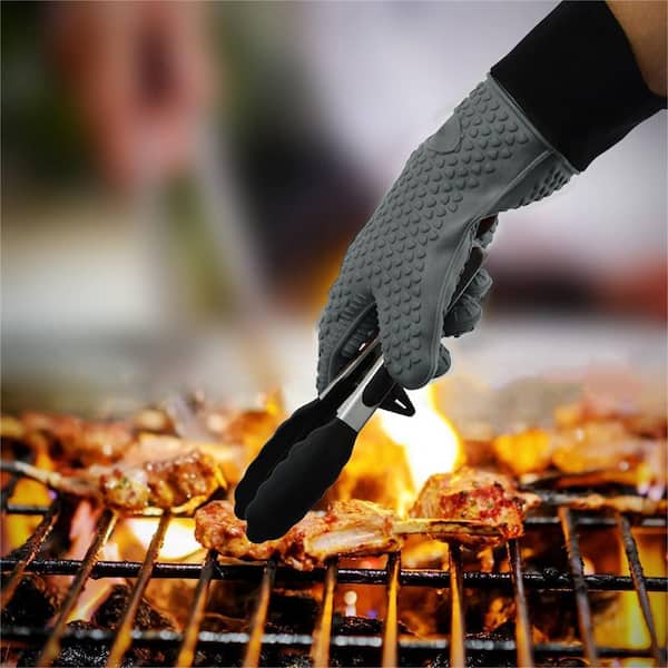 Cubilan Silicone Smoker Oven Gloves-Extreme HeatResistant BBQ Gloves