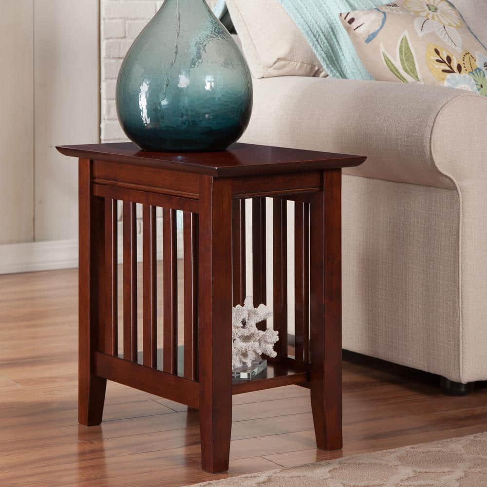 Mission Walnut Chair Side Table - thumbnail 10