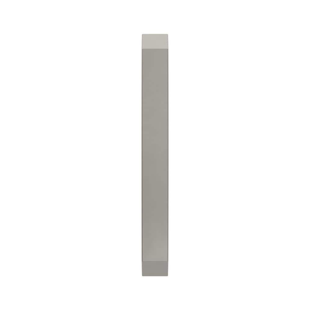 Brushed Nickel Modern Cabinet and Drawer Pull with Mounting Hardware