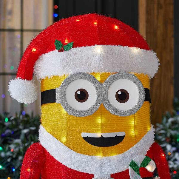 Universal 39 in. Holiday 3D Lighted Tinsel Yard Sculpture-Dave as