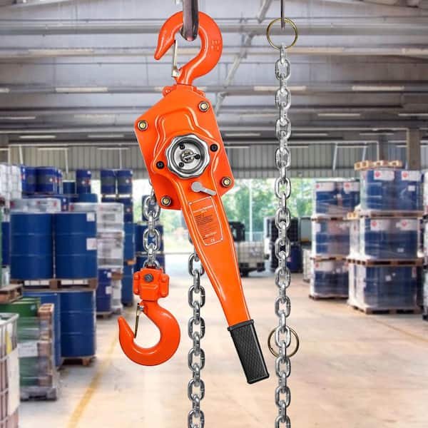 Manual Lever Chain Hoist, 3 Ton 6600 lbs. Capacity 10 FT. Come Along, G80 Galvanized Carbon Steel with Weston Brake