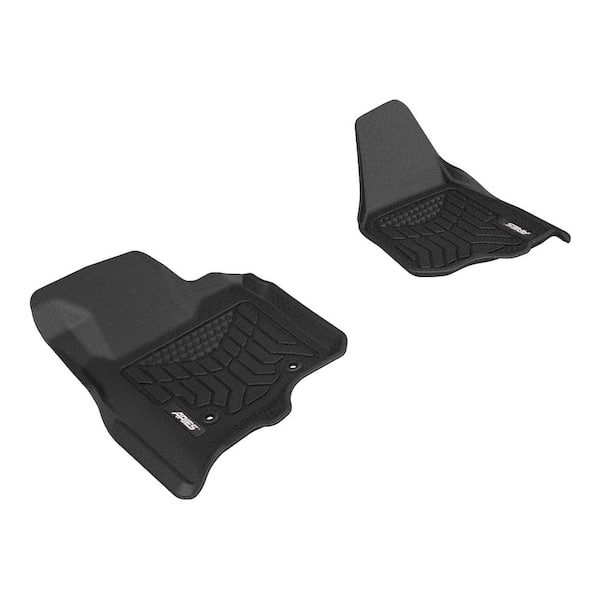 Aries StyleGuard XD Black Heavy Duty Floor Liners, Select Ford F-250, F-350, F-450 Super Duty Extended, Crew Cab, 1st Row Only