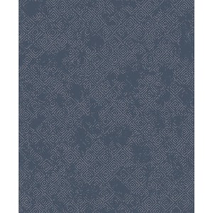Thompson Navy Key Grey Wallpaper Sample