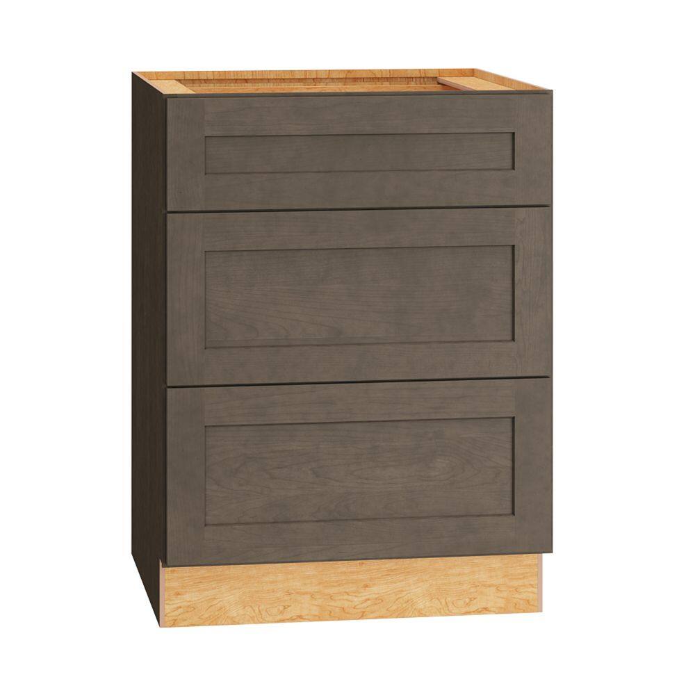 QuickShip Cottage 24 in. W x 21 in. D x 34.5 in. H Assembled Plywood Shaker Bath Drawer Base Cabinet in Fieldstone price history on PriceWatchPro