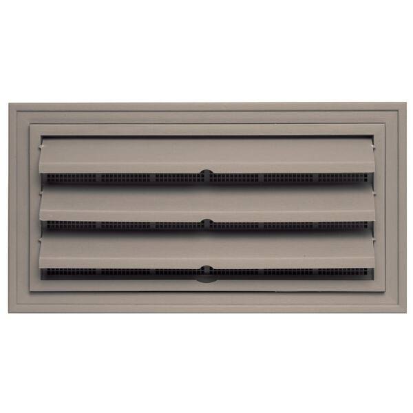 Builders Edge 9.375 in. x 18 in. Foundation Vent with Ring for Remodeling, #008-Clay-DISCONTINUED