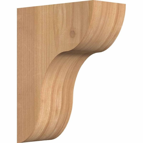 Ekena Millwork 5-1/2 in. x 12 in. x 16 in. Western Red Cedar Carmel Smooth Corbel