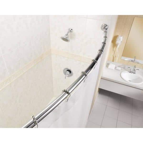 Adjustable Curved Shower Rod, Best Curved Shower Curtain
