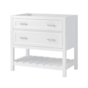Lawson 36 in. W x 21-1/2 in. D x 34 in. H Bath Vanity Cabinet without Top in White