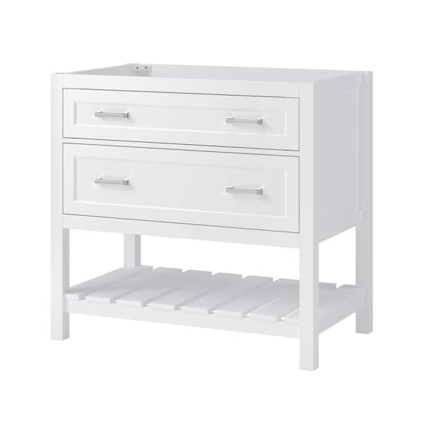 Foremost Lawson 36 in. W x 21-1/2 in. D x 34 in. H Bath Vanity Cabinet without Top in White