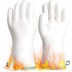 Liquid Silicone Smoker Oven Grilling Gloves, Food-Contact Grade, Heat Resistant Gloves for Cooking, Grilling, Baking