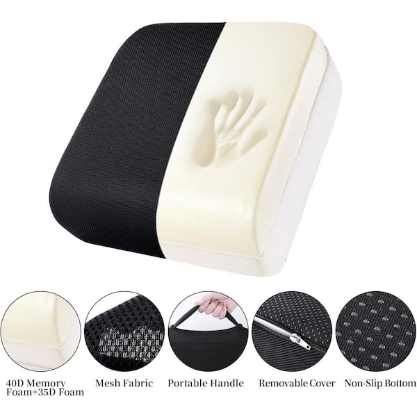 Afoxsos Extra Thick Chair Cushions Black Office Chair Booster Seat