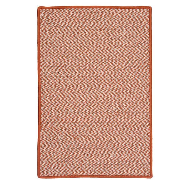 Home Decorators Collection Sadie Tangerine  Doormat 3 ft. x 5 ft. Indoor/Outdoor Patio Braided Area Rug