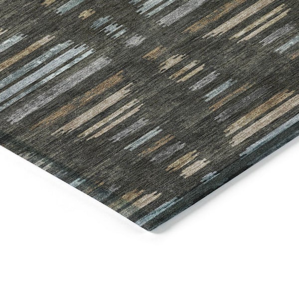 Chantille Machine Washable Indoor/Outdoor Abstract ACN2027 Coffee 2 ft. 6 in. x 3 ft. 10 in. Area Rug