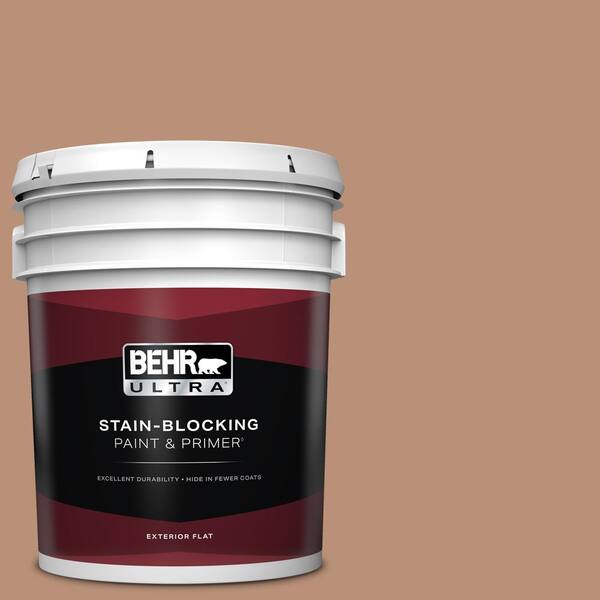 BEHR ULTRA 5 gal. #BXC-46 Mojave Dusk Flat Exterior Paint & Primer