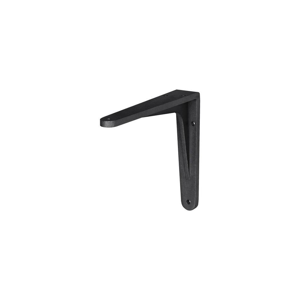 HERAKLES 5.5 in. Black Aluminum Shelf Bracket Set of 2 price history on PriceWatchPro