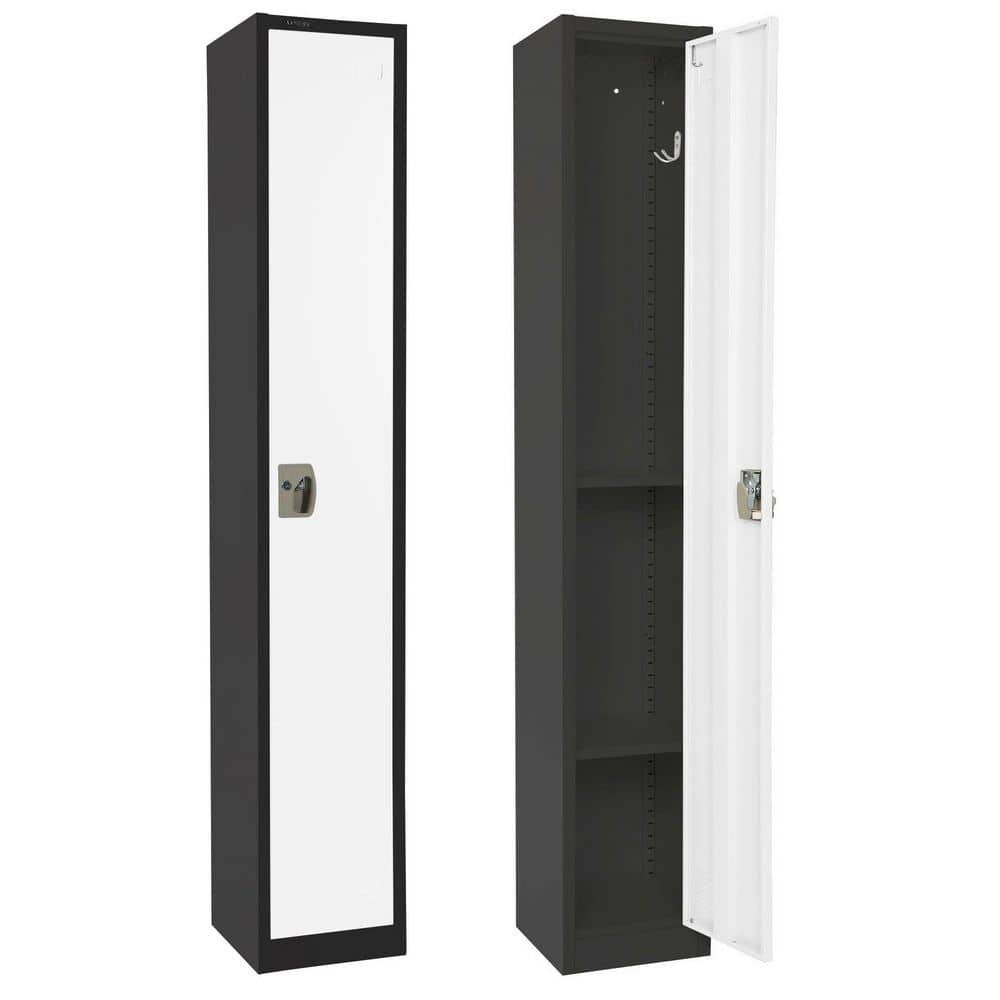 72 in. H Steel Commercial Storage Locker Cabinet with Key Lock in White and Black price history on PriceWatchPro