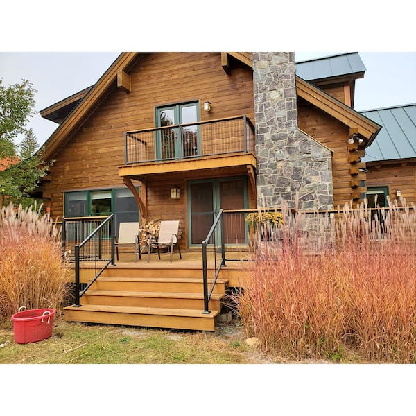 Fortress Building Products 6-ft x 40-in Black Sand Steel Deck Rail Kit