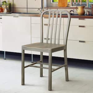 Minturn Gun Metal Steel Dining Side Chairs (Set of 2)