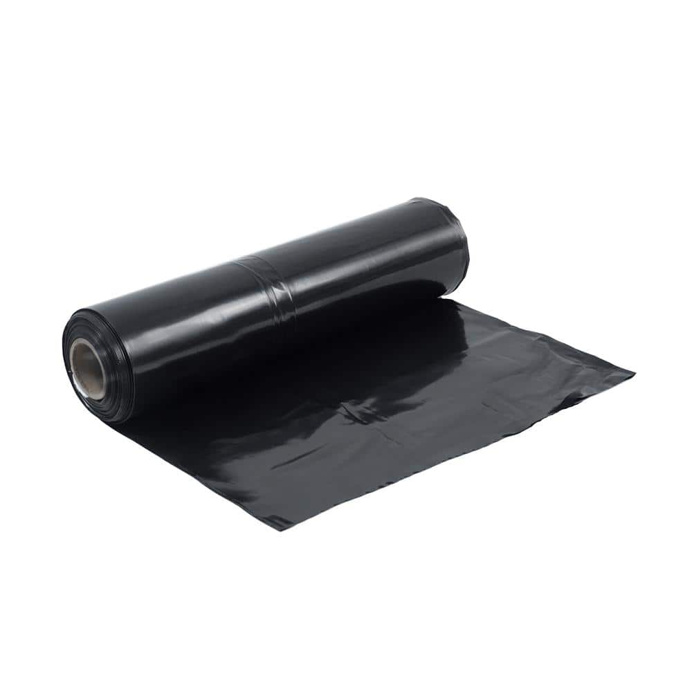 Fencer Wire 2400 in. Black Polyethylene Plastic Sheeting, Vapor Barrier