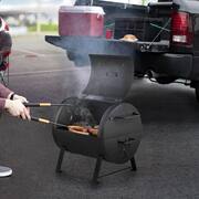 Portable Tabletop Charcoal Grill in Black