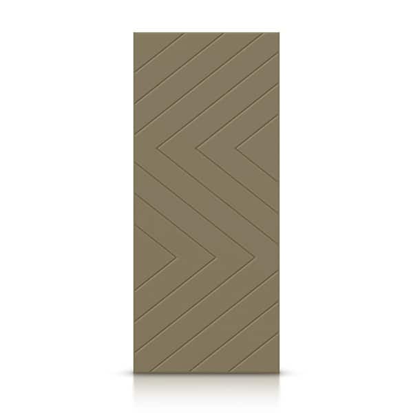 CALHOME 24 in. x 80 in. Hollow Core Olive Green Painted Composite MDF Interior Door Slab