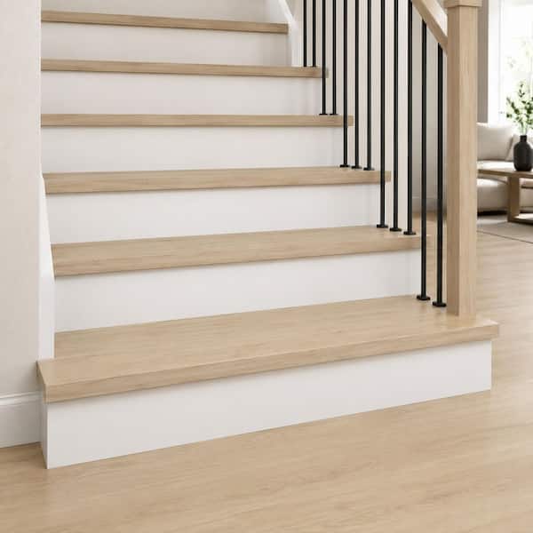 Ramey Mill 4.5 mm T x 11.5 in. W x 47 in. L Luxury Vinyl Eased Edge Stair Tread and Riser (2-Pieces/Case)