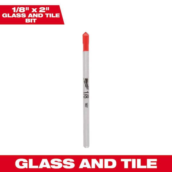 Milwaukee 1/8 in. Carbide Tipped Glass and Tile Drill Bit