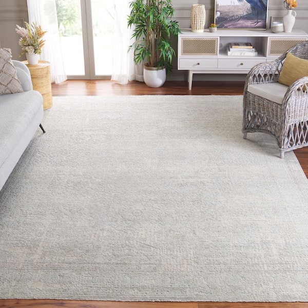 Centennial 8 ft. x 10 ft. Light Gray/Beige Medallion Area Rug