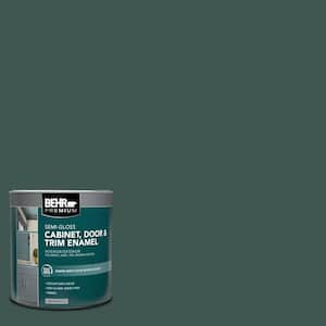 1 qt. #HDC-CL-21A Dark Everglade Semi-Gloss Enamel Interior/Exterior Cabinet, Door & Trim Paint