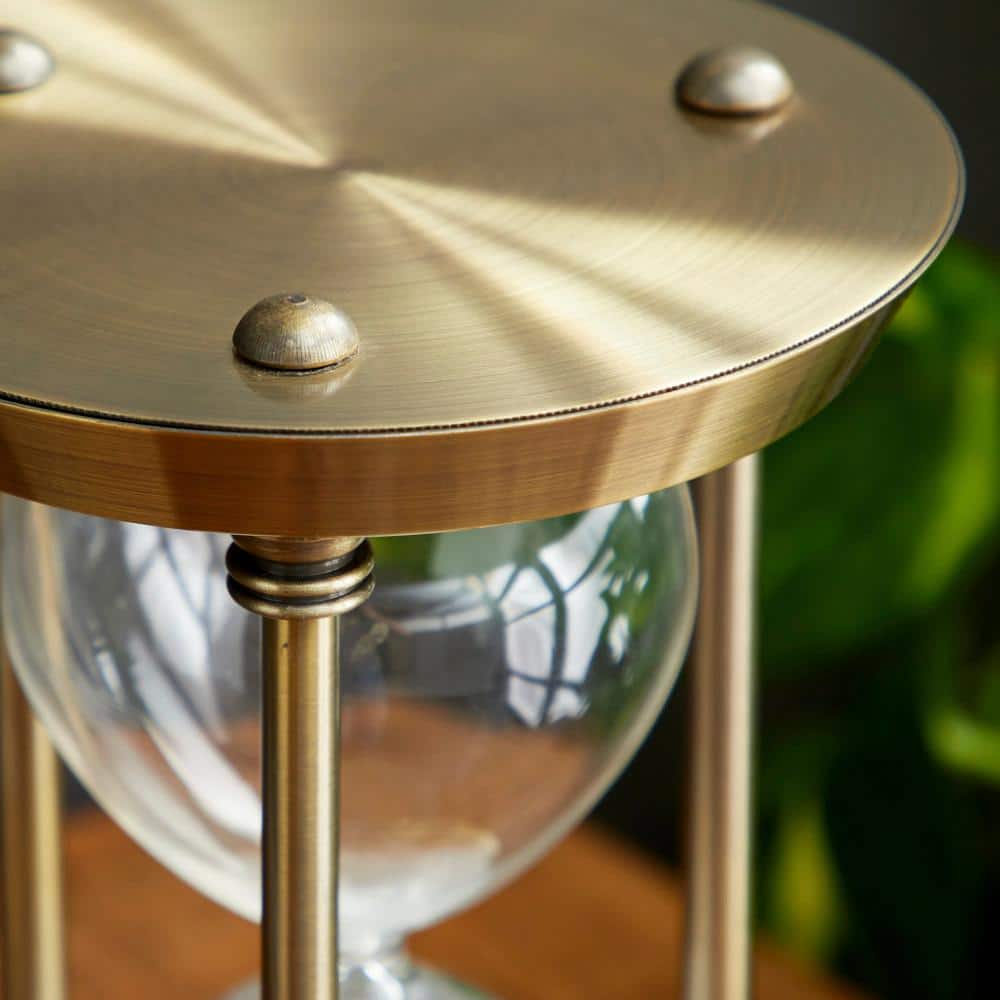 Brass and Glass 6" x 9" Decorative Sand Timer