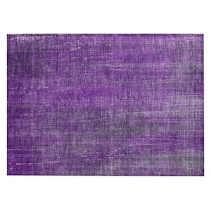 Chantille ACN552 Purple 1 ft. 8 in. x 2 ft. 6 in. Machine Washable Indoor/Outdoor Geometric Area Rug