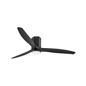 FACET 60.0 in. Integrated LED Indoor/Outdoor Matte Black Ceiling Fan with Remote Control