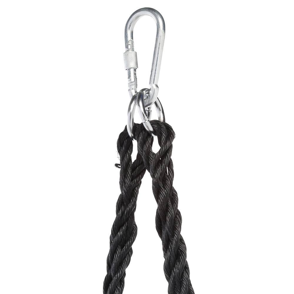Green and Black Nylon Web Swing with Adjustable Glider Brackets