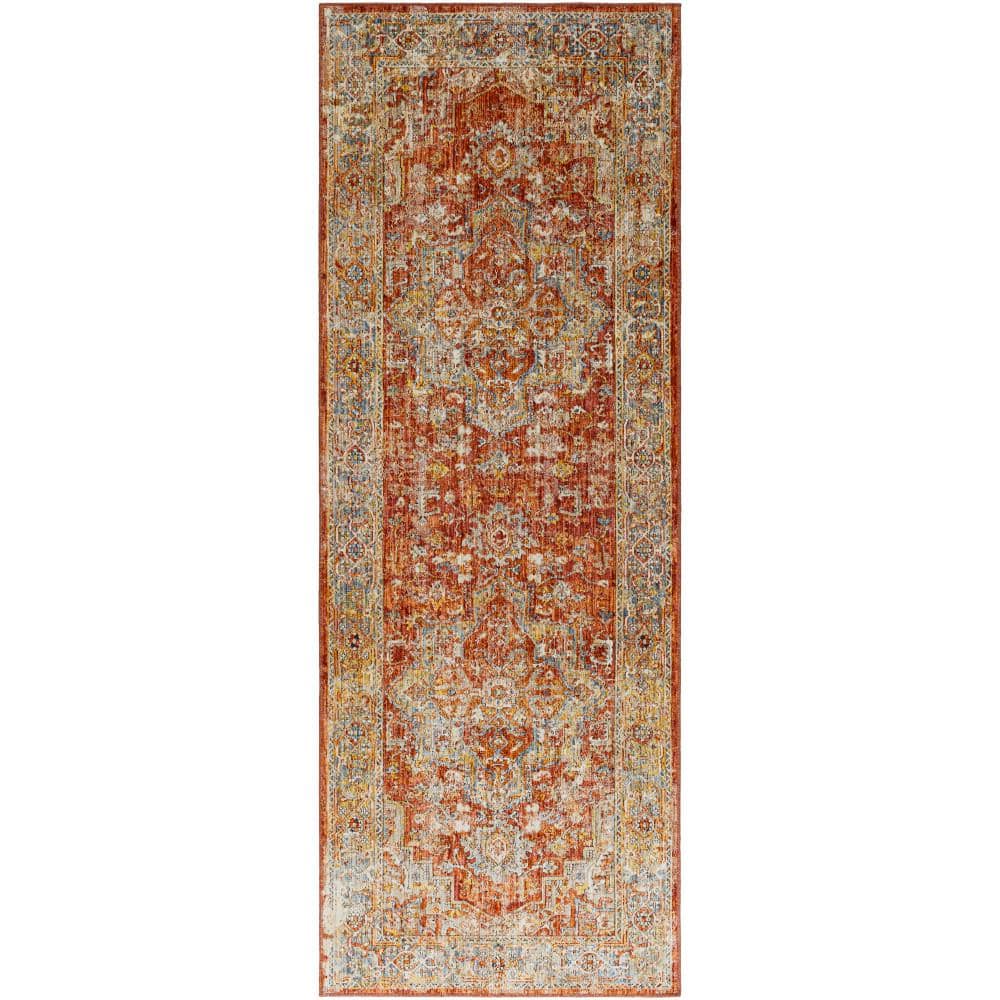 Artistic Weavers Ebel Burnt Orange Medallion 3 ft. x 7 ft. Indoor