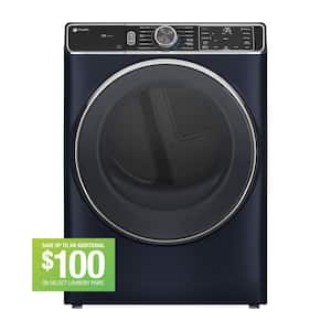 Profile 7.8 cu. ft. vented Electric Dryer in Sapphire Blue with Steam and Sanitize Cycle, ENERGY STAR