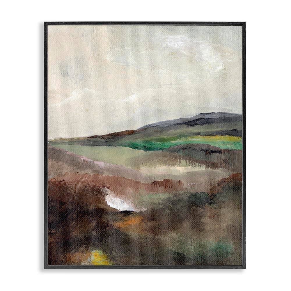 Misty Hills Land by Nikita Jariwala Black Framed Nature Giclee Art Print 14 in. x 11 in. price history on PriceWatchPro