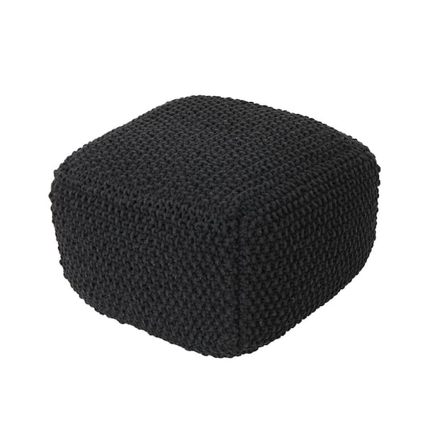 Gray square deals pouf