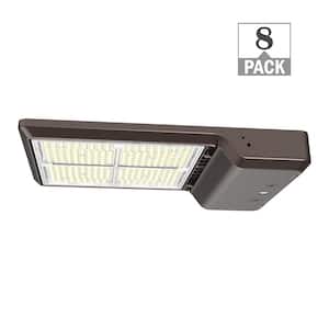 1000-Watt Equivalent Integrated LED Bronze Area Light TYPE 5 Adjustable Lumens & CCT, 7-Pin Receptacle / Cap (8-Pack)