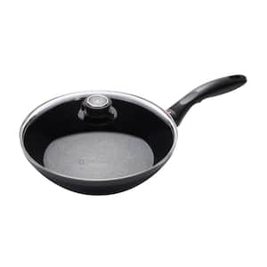 Induction 11 in. Stir Fry Pan Nonstick Diamond Coated Aluminum With Lid