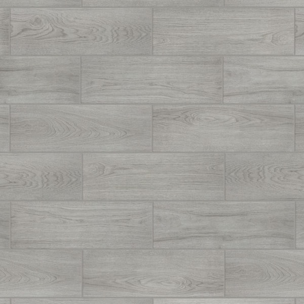 Merola Tile Fronda Perla 7-7/8 in. x 12 in. Ceramic Floor and Wall Take Home Tile Sample