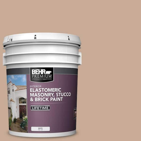 BEHR PREMIUM 5 gal. #S220-3 Sanderling Elastomeric Masonry, Stucco and Brick Exterior Paint