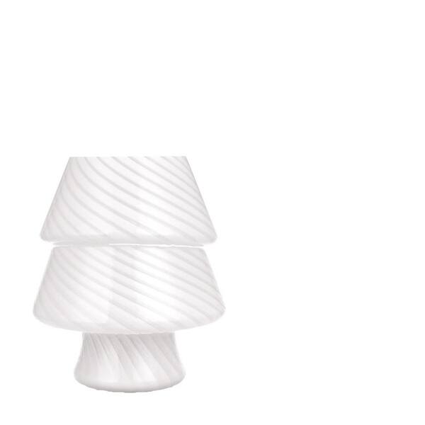 Briignite Series 7 in. Colorful Glass Dimmable Task and Reading Desk Lamp with Timing Function and Colorful Glass Shade