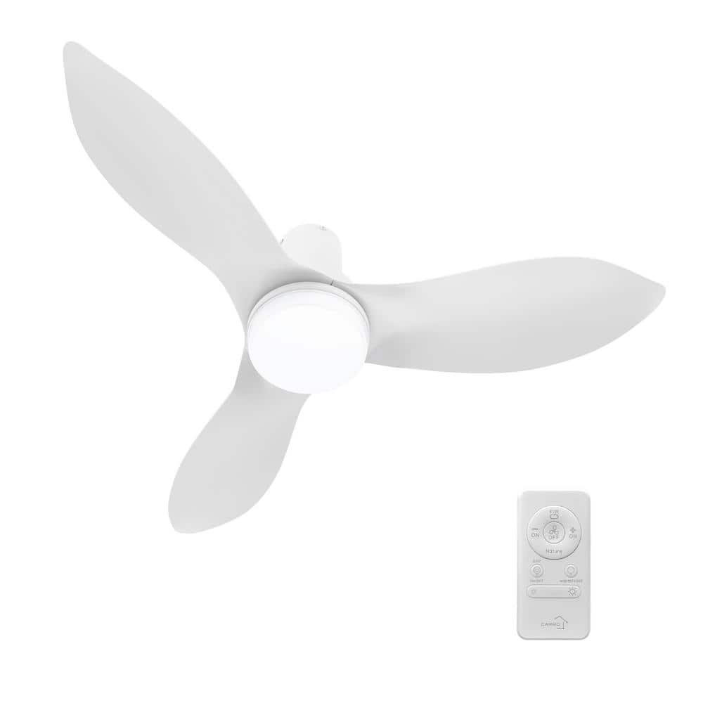 Nefyn II 45 in. Color Changing Integrated LED Indoor Matte White 10-Speed DC Ceiling Fan with Light Kit, Remote Control price history on PriceWatchPro