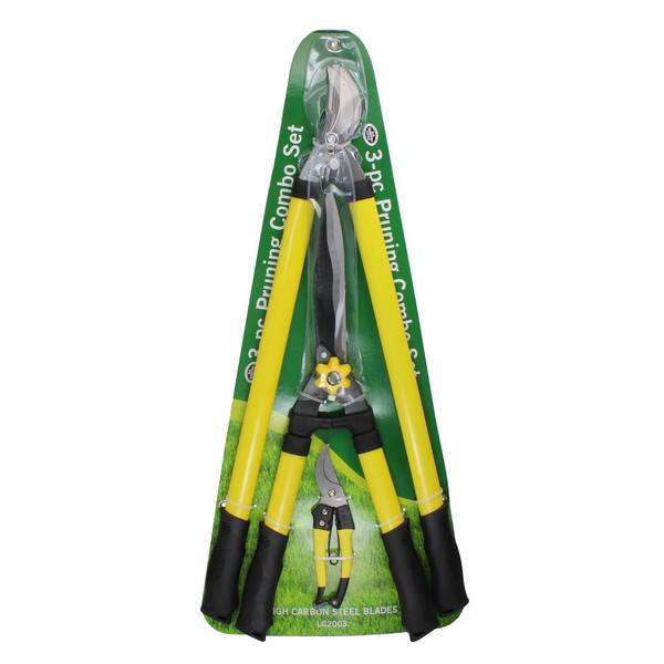 H.B Smith Tools 3-Piece Ratchet Pruner Set for Lawn and Garden