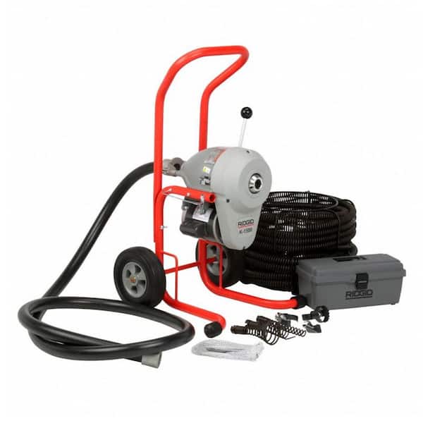 115-Volt K-1500A Sectional Sewer and Drain Cleaning Machine with C-11 1-1/4 in. Cable and 9 Pc. Tool Set