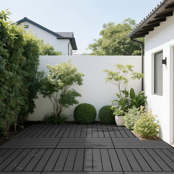 YOFE 2 ft. x 1 ft. Upgraded Outdoor Patio Plastic Interlocking
