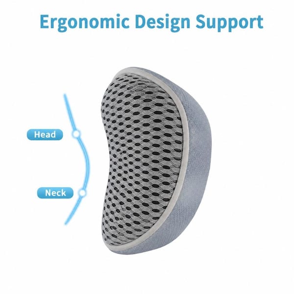 Waterproof Bath Pillow with 2 Suction Cups and Breathable Mesh