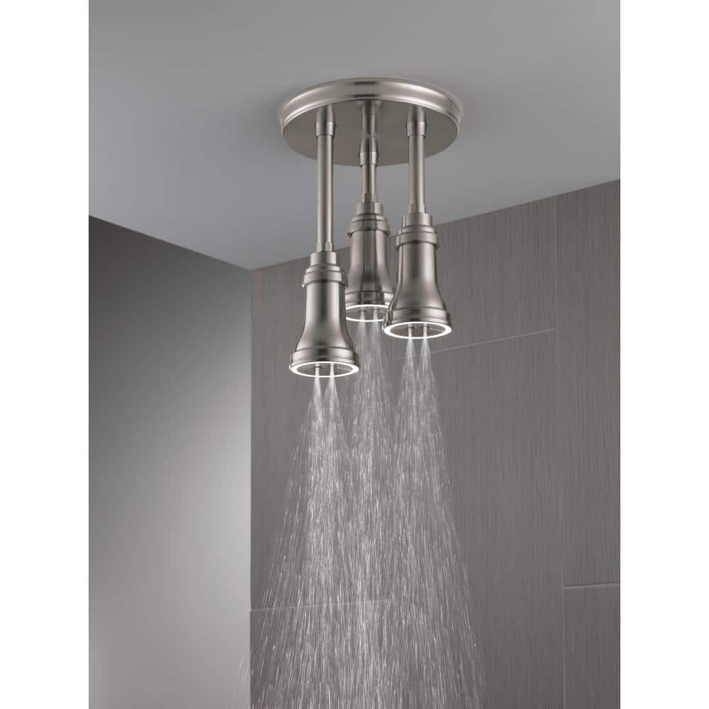 Stainless Steel Multi-Head LED Ceiling Mounted Rain Shower