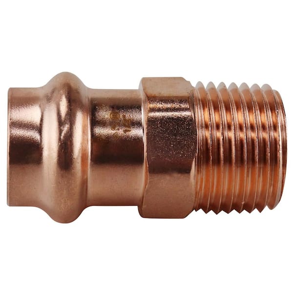 PRESSFAST 1/2 in. x 1/2 in. Copper Press x MPT Male Adapter